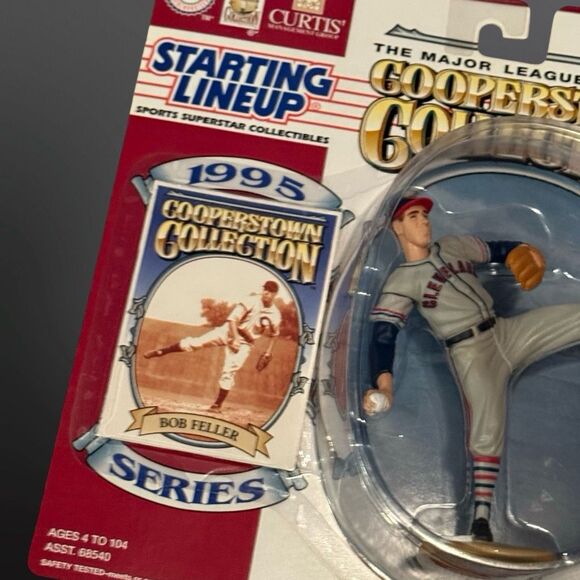1995 Bob Feller MLB Cooperstown Collection Starting Lineup Figure Sealed On Card - Picture 3 of 5